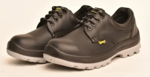 Zapato de seguridad prusiano GamaX color negro en cuero flor